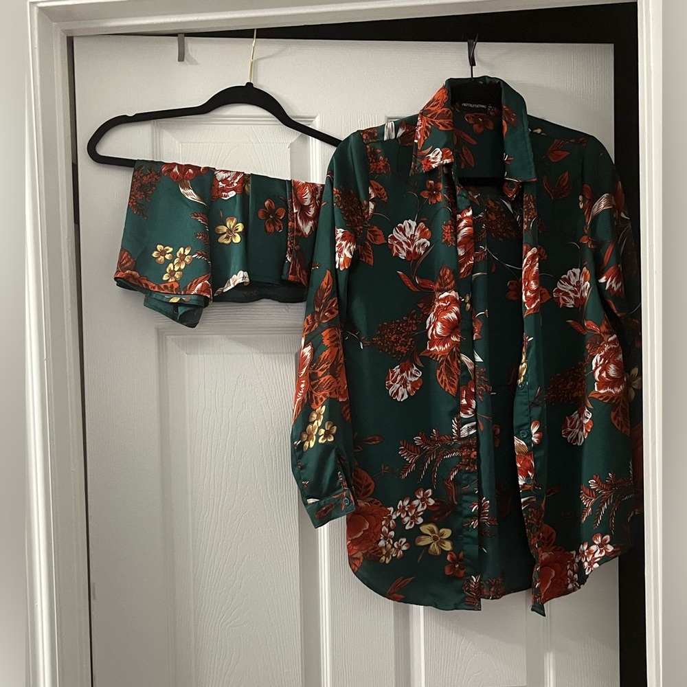 Floral Two Piece set with skorts